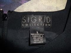Vintage 80s Sigrid Olsen Collection Black Dress Size 2 Cocktail LBD Lined 90s