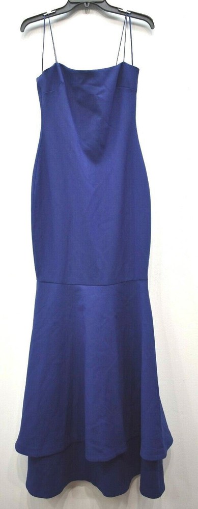 Likely Womens Strapless Double-Layer Ruffle Hem Mermaid Maxi Gown Formal Dress 4