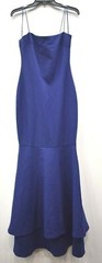 Likely Womens Strapless Double-Layer Ruffle Hem Mermaid Maxi Gown Formal Dress 4