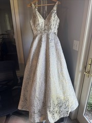 Champaign And Silver Clarisse Prom Homecoming Dress Ball Gown