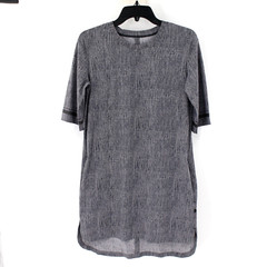 Lululemon Dress Women M/L Get It On Burlap Texture printed open back Lightweight