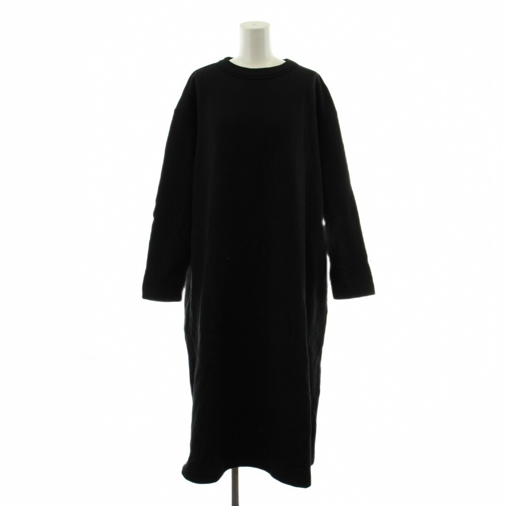 Forty Five RPM 45R Black Cotton Long Sleeve Dress Vintage Excellent Condition