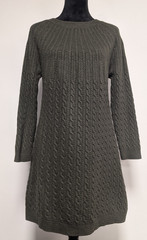 Soft Surroundings Forest Green Nylon/Rayon/Wool/Cashmere Blend Sweater Dress, M