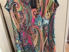 Tommy Hilfiger NWT $89 Paisley Shift Dress Sleeveless Chic 100% Polyester Sz 10