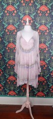 Young Fabulous & Broke Rosa Pastel Lilac Tie Dye Babydoll Long Sleeve Dress M
