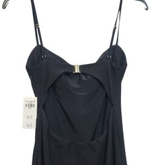Abercrombie & Fitch Mini Dress NWT XS Black Stretch Open Back Lined Adjustable