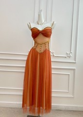 Women&rsquo;s Custom Made Prom Dress Rhinestone Tulle Evening Gown Custom Size