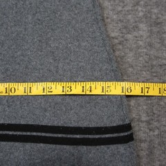 Vtg Mingle-2 Sweater Dress Womens S Grey Black Striped Pullover 90s Bodycon USA