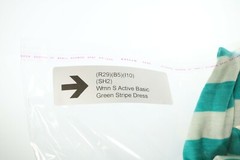 Womens Active Basic Green Striped Dress Small S EUC