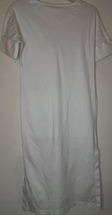 Tory Burch White Long Dress Solid No Pattern Short Sleeve Casual Elegant