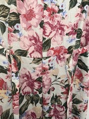 A New Day Floral V-Neck Flutter Short Sleeve Belted A-Line Midi Dress 16