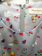 Franche Lippee Cat Print Dress M L.BLU Used