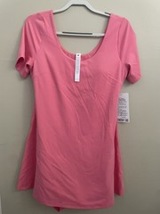 NWT Size 14 Lululemon Align Short Sleeve Dress Sakura Pink