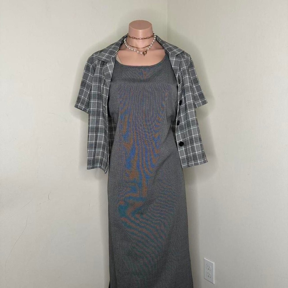 Gray Cottage Vintage Maxi Dress Set Size 10