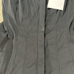 Theory Dress Womens 00 Black Modern Flare Stretch Cotton Hi Low Button Front