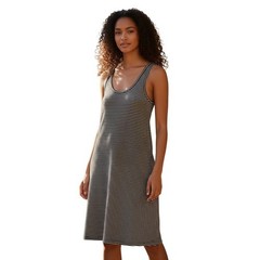 Madewell Striped Tank Dress Fits S Black White Sleeveless Casual Everyday