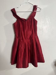 Fashion Nova Women&rsquo;s Satin Mini Dress, Size Medium Red