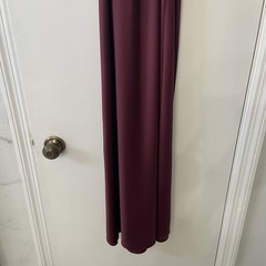 Prologue Burgundy NWT Satin Slip Dress Maxi Small Tie Waist BOHO