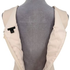 Ann Taylor Dress Womens 6T Tall Light Pink Lined Stretch Cotton Zip Sheath