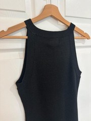 Pink Vanilla Black Shimmer Racer Back Bodycon Dress Size M New