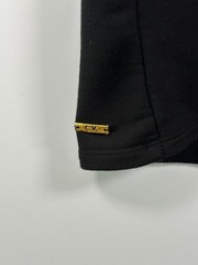 Calvin Klein Dress Womens S Black Short Sleeve Hoodie Drawstring Pockets Logo