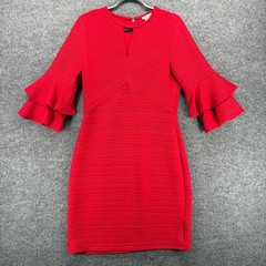 Shoshanna Dress 8 Red Keyhole Pencil Classic Formal Ladies Cocktail Evening