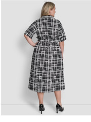 NWT DKNY Plus Size Collared Button Down Dress, size 20W, $139