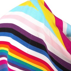 Torrid Pride Rainbow Stripe Challis Skater Midi Dress 2X – Pockets & Adjustable