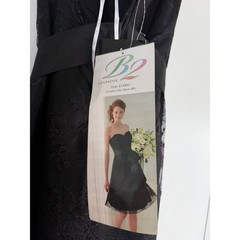 B2 Jasmine Black Lace Strapless Sweetheart Cocktail Dress B143061 NWT Mens 12