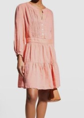 $305 Finley Women&rsquo;s Pink Washed Linen Mia Dress Dusty Rose Dress Size M