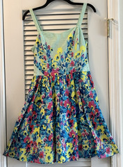 Red Camel Women Dress Green Multi Color Size M Jr. Dept