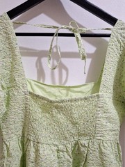 THINGS BETWEEN dress size Small cotton dainty floral green spring