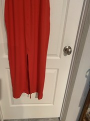 Wild Fable Women&rsquo;s Size Medium Maxi Sundress Red Stretchy Halter Top B36-4
