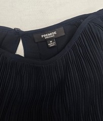 Premise Dresses Pleated Shift Navy Dress Size Medium New With Tags