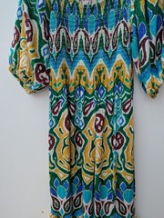 Finery London Midi Dress Rosie Paisley Linen Blend Small Medium New Size S/M