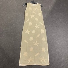 Barefoot Dreams Sunbleached Shell Motif Dress Women&rsquo;s Size XS Stone