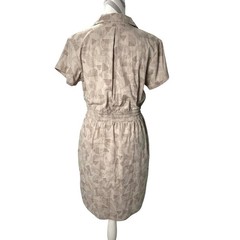 REI Co Op Womens Trailmade Dress Tan Beige V Neck Drawstring Gorpcore Hiking Med
