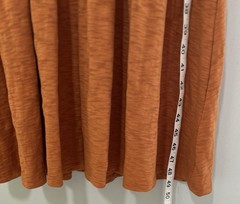 NWOT J Crew Womens L Orange-Rust Flutter Sleeve Midi Dress Boho Peasant Cotton