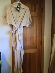 NWT Fashion Nova Maxi Button Up Dress With Belt