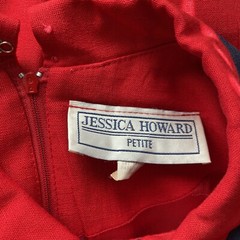 Jessica Howard Petite Vintage Retro Navy Military Dress Set Nautical Tailored 12