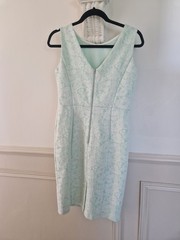 Red Herring Dress Size 10 Short Sleeveless Mint Green White Lace Wedding Summer