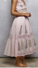POL brand Coral Sailboat Maxi Tiered dress featuring red sailboat and coral Sz S