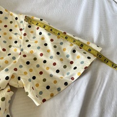 SM Wardrobe Multicolor Cream Polka Dot Fit Flare Party Dress Sz Small NEW!