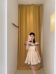 Zimmermann 2026 Cruise Cream Embroidered Frilled Mini Dress