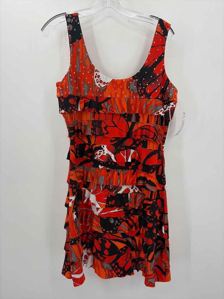 Pre-Owned Tango Mango Orange Size Small Short Sleeveless Dress