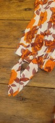 Olivia James The Label Orange Floral Size Medium