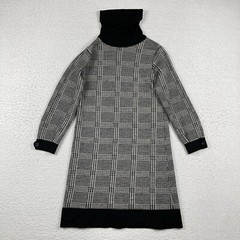 Peter Millar Dress Womens Small Black White Merino Wool Sweater Career Luxury