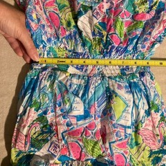 Lilly Pulitzer &lsquo;Wish You Were Here&rsquo; One Shoulder Ruffle Dress size XXS