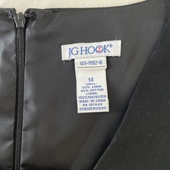 JG Hook Black Linen Sleeveless Shift Dress 14