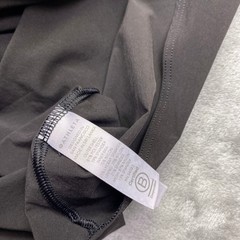 Athleta Black Solace Support Athletic Tank Dress Built In Bra High Low Hem Sz M